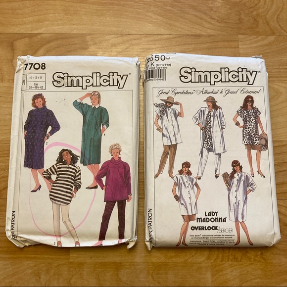 2 vintage Simplicity maternity patterns - Picture 1 of 3